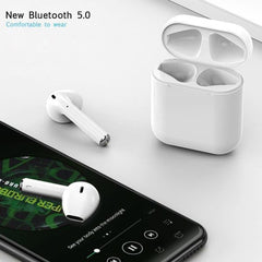 I12 Tws Earbudstouch Control Earphones Headsets With Mic In-ear Stereo Earbuds | Mini Headphones Wireless Bluetooth 5.0 With Case Sensors | Compatible With Ios And Android Devices