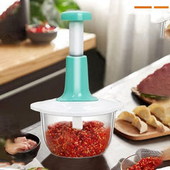 Manual Hand Push Chopper | Multi-functional Vegetable Meat Grinder, Grater, Chopper -2l (random Color)