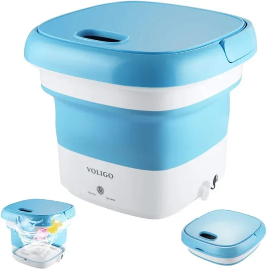 Semi-automatic Mini Folding Washing Machine With Dryer Good Quality( Random Color )